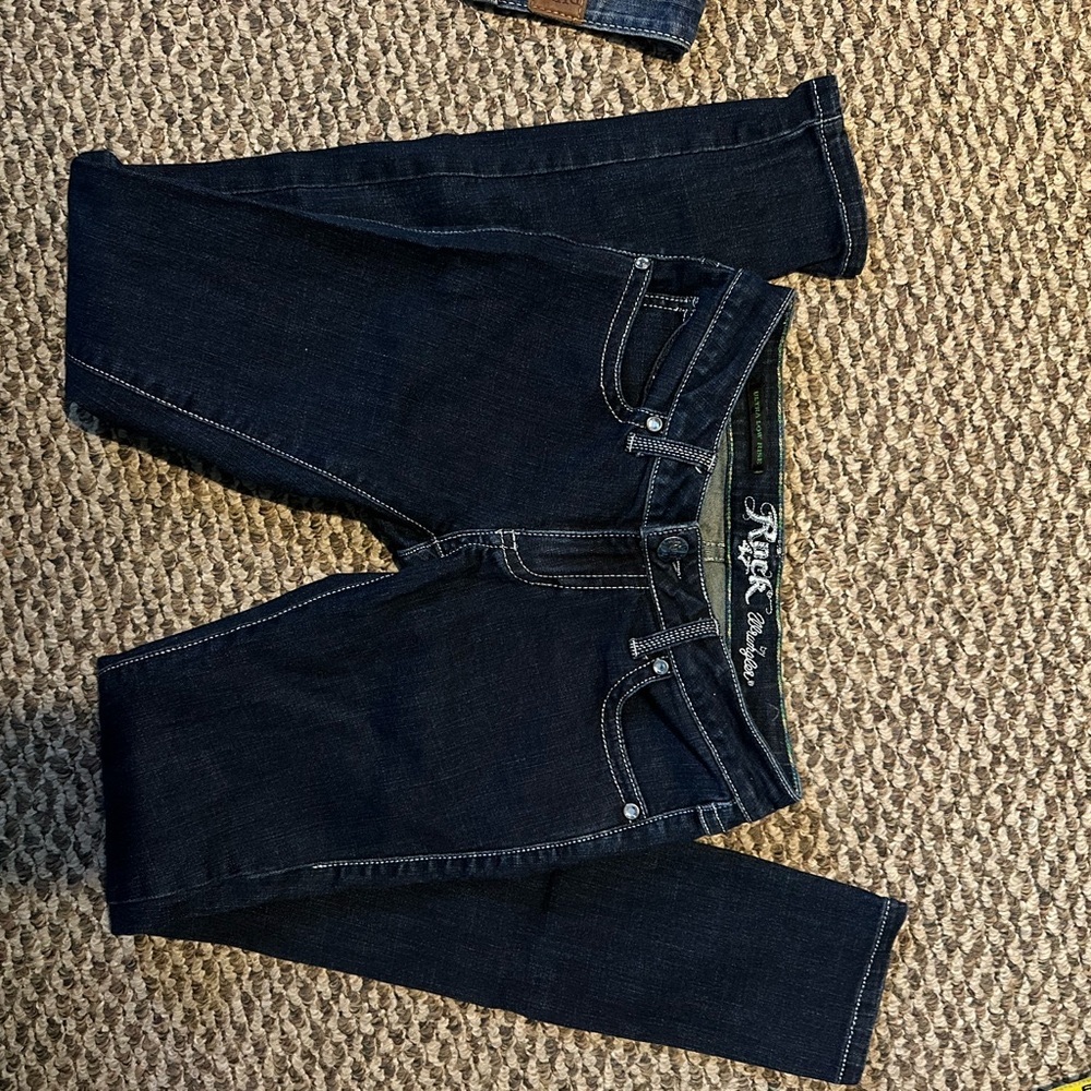 Rock 47 by wrangler size 0 Blue Denim Jeans - Picture 3 of 8